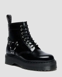 Dr. Martens Last Chance Styles|Last Chance Styles*1460 Quad Harness in Black Black — Analine