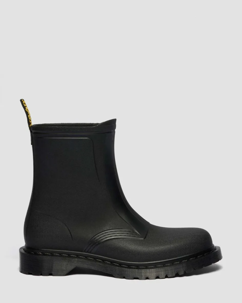 Dr. Martens New And Featured|Boots*1460 Rain Waterproof Boots in Black Pvc Black PVC — PVC