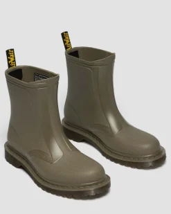 Dr. Martens Boots|Chelsea Boots*1460 Rain Waterproof Boots in Dms Olive DMS OLIVE — PVC