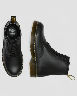 Dr. Martens Slip Resistant|Slip Resistant*1460 Slip Resistant Leather Lace Up Boots in Black Black — Industrial Full Grain