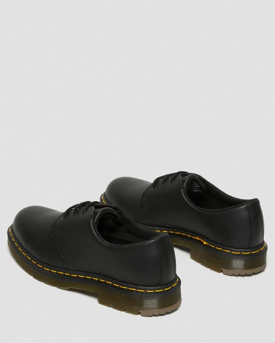 Dr. Martens Slip Resistant|Shoes*1461 Slip Resistant Leather Oxford Shoes in Black Black — Industrial Full Grain