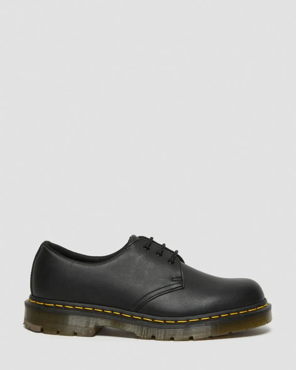 Dr. Martens Slip Resistant|Shoes*1461 Slip Resistant Leather Oxford Shoes in Black Black — Industrial Full Grain