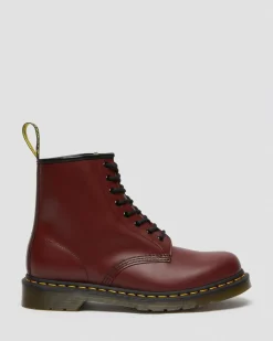 Dr. Martens Originals|New And Featured*1460 Smooth Leather Lace Up Boots in Cherry Red Cherry Red — Smooth Leather