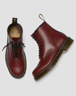 Dr. Martens Originals|New And Featured*1460 Smooth Leather Lace Up Boots in Cherry Red Cherry Red — Smooth Leather