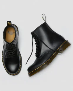 Dr. Martens Originals|New And Featured*1460 Smooth Leather Lace Up Boots in Black Black — Smooth Leather