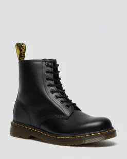 Dr. Martens Originals|New And Featured*1460 Smooth Leather Lace Up Boots in Black Black — Smooth Leather