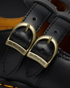 Dr. Martens Originals|Shoes*8065 Smooth Leather Mary Jane Shoes in Black Black — Smooth Leather