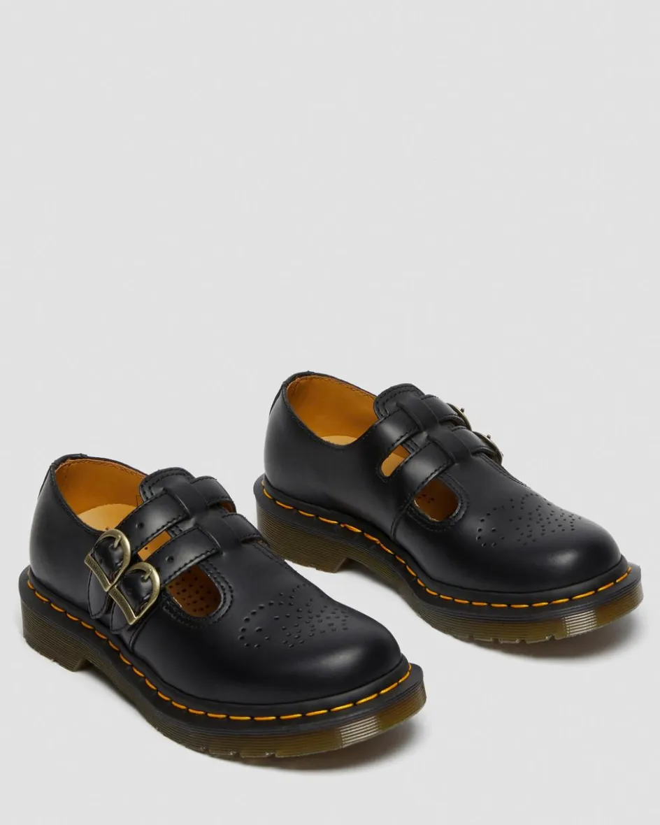 Dr. Martens Originals|Shoes*8065 Smooth Leather Mary Jane Shoes in Black Black — Smooth Leather