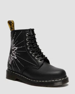 Dr. Martens Last Chance Styles|Last Chance Styles*1460 Solar Flare Reclaimed Leather Boots in Black Black — Genix Nappa