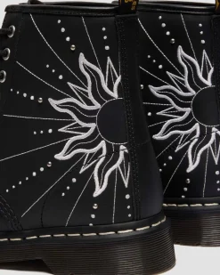 Dr. Martens Last Chance Styles|Last Chance Styles*1460 Solar Flare Reclaimed Leather Boots in Black Black — Genix Nappa
