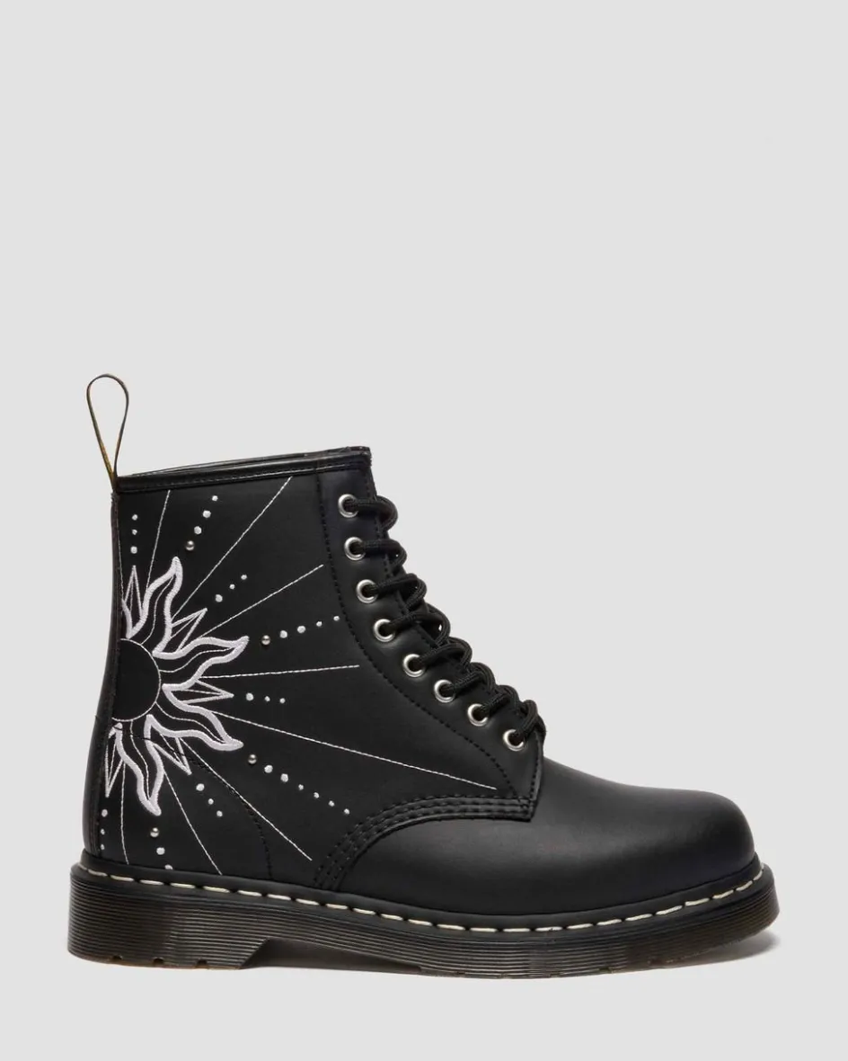 Dr. Martens Last Chance Styles|Last Chance Styles*1460 Solar Flare Reclaimed Leather Boots in Black Black — Genix Nappa
