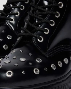 Dr. Martens Last Chance Styles|Last Chance Styles*1460 Studded Buttero Leather Boots in Black Buttero BLACK BUTTERO — Buttero