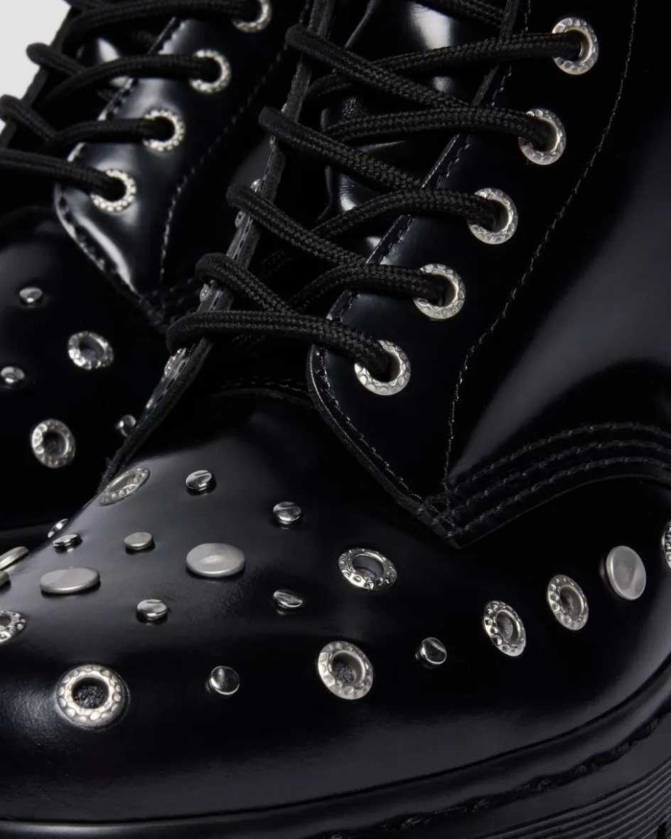 Dr. Martens Last Chance Styles|Last Chance Styles*1460 Studded Buttero Leather Boots in Black Buttero BLACK BUTTERO — Buttero