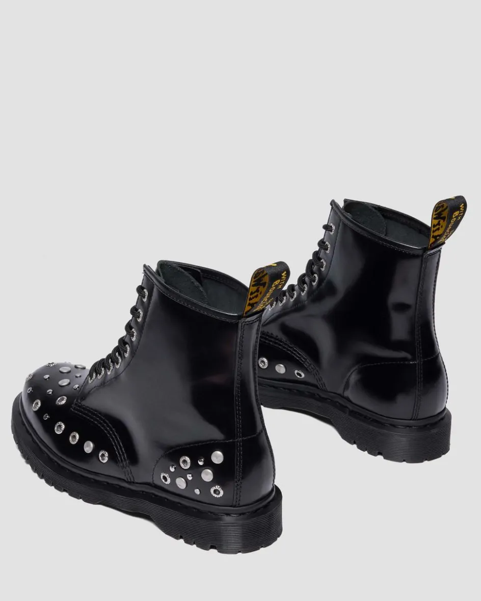Dr. Martens Last Chance Styles|Last Chance Styles*1460 Studded Buttero Leather Boots in Black Buttero BLACK BUTTERO — Buttero