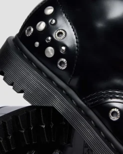 Dr. Martens Last Chance Styles|Last Chance Styles*1460 Studded Buttero Leather Boots in Black Buttero BLACK BUTTERO — Buttero