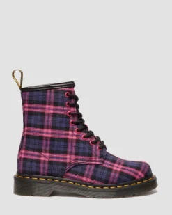 Dr. Martens Last Chance Styles*1460 Tartan Lace Up Boots in Pink Multi PINK MULTI — Tartan