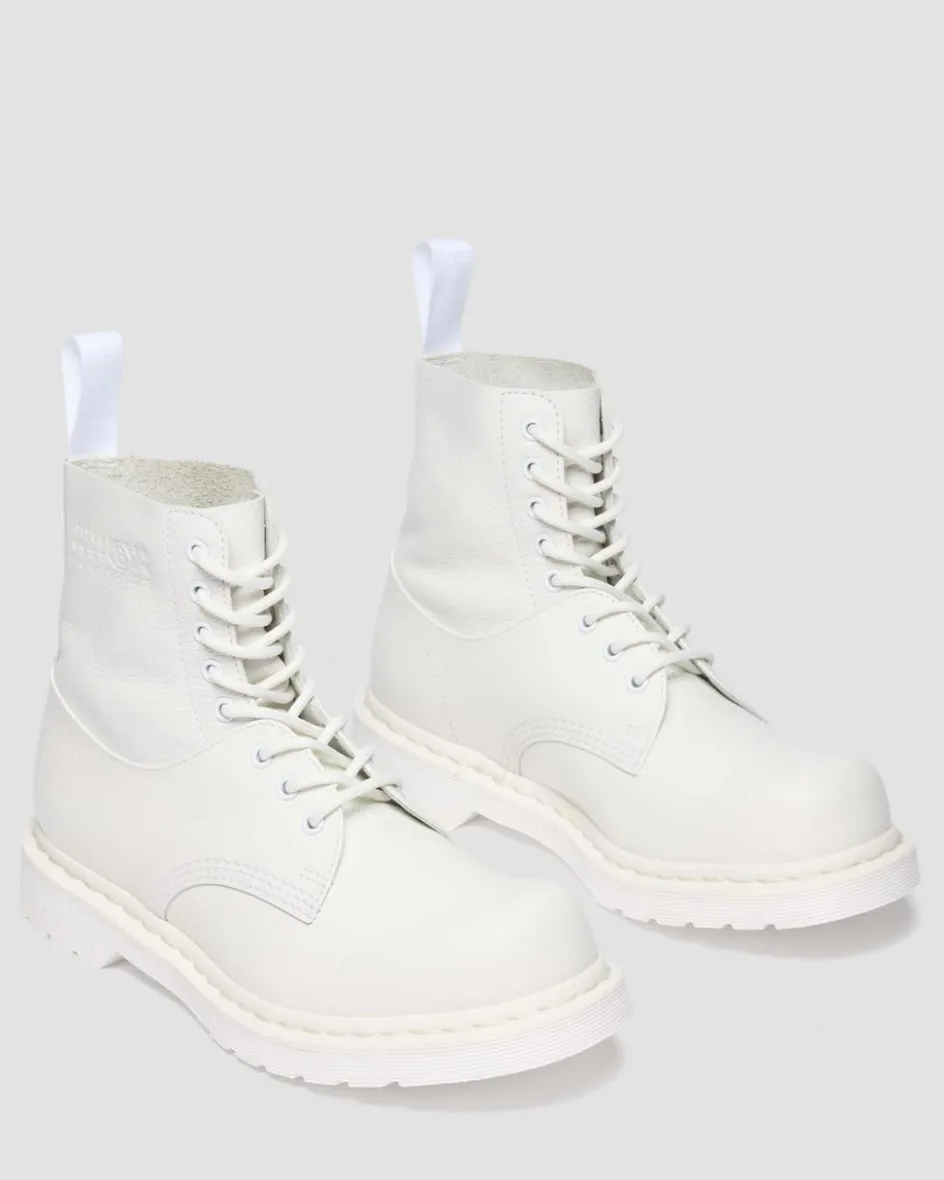 Dr. Martens Collaborations|Collaborations*1460 TWIST MM6 in White WHITE+OPTICAL WHITE