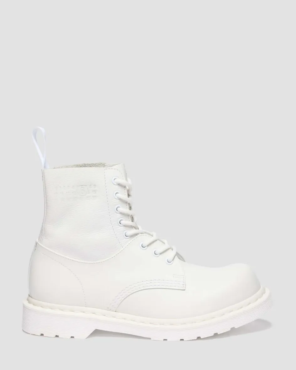 Dr. Martens Collaborations|Collaborations*1460 TWIST MM6 in White WHITE+OPTICAL WHITE