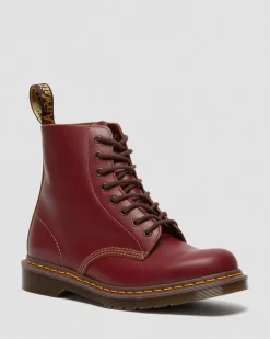 Dr. Martens Originals|Boots*1460 Vintage Made in England Lace Up Boots in Red Red — Quilon