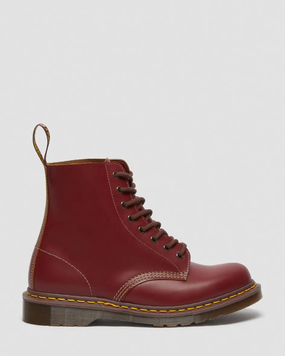 Dr. Martens Originals|Boots*1460 Vintage Made in England Lace Up Boots in Red Red — Quilon