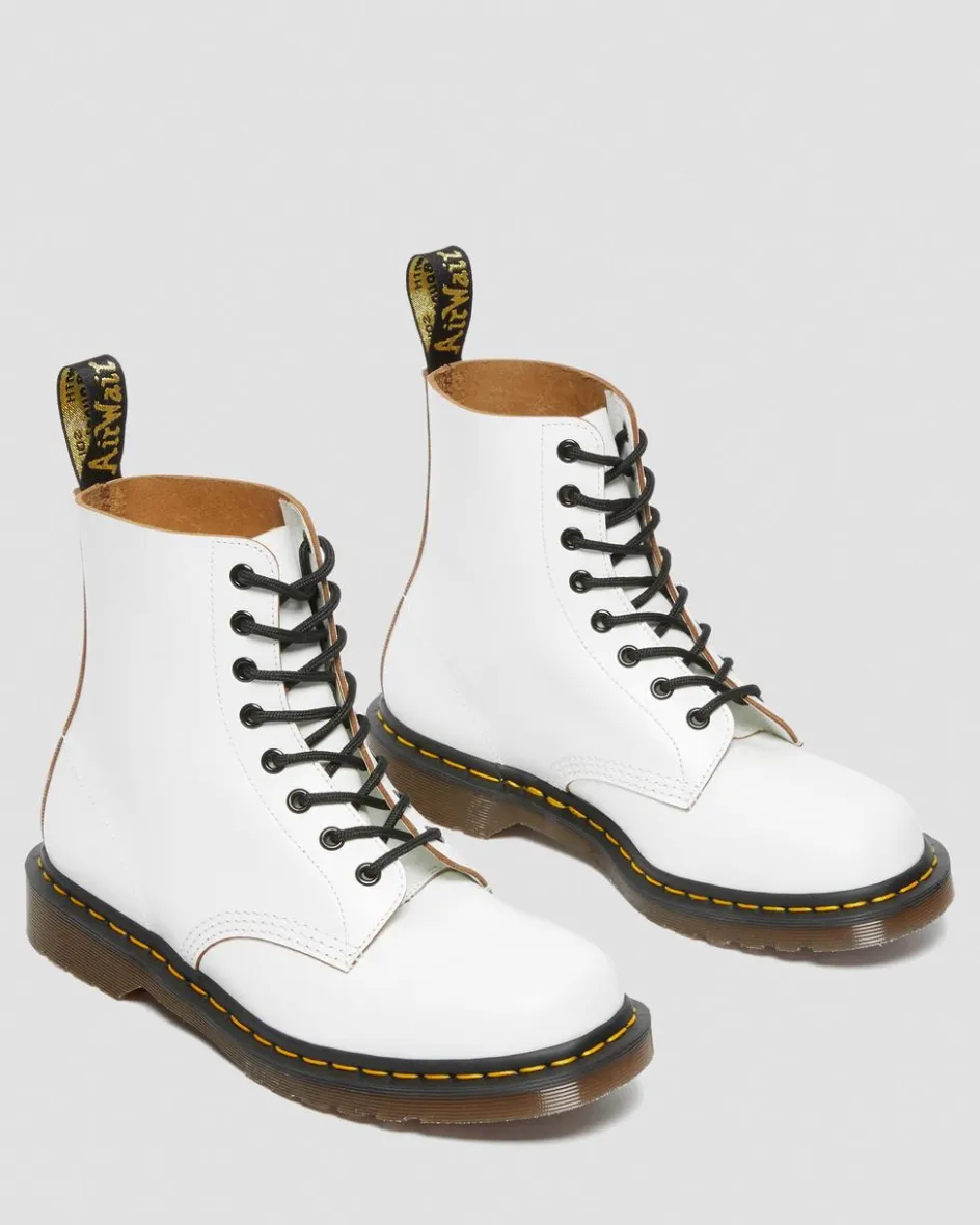 Dr. Martens Last Chance Styles|Last Chance Styles*1460 Vintage Made in England Lace Up Boots in White White — Quilon