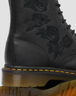 Dr. Martens Originals|New And Featured*1460 Vonda Mono Women's Floral Boots in Black Black — Softy T