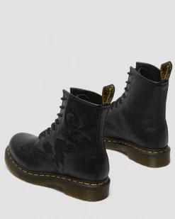 Dr. Martens Originals|New And Featured*1460 Vonda Mono Women's Floral Boots in Black Black — Softy T