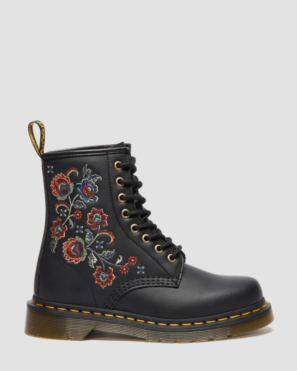 Dr. Martens Last Chance Styles*1460 VONDA TF in Black Black — Genix Nappa