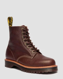 Dr. Martens New And Featured|Boots*1460 Wild Grain Leather Boots in Sepia Brown SEPIA BROWN — Wild Grain