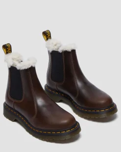 Dr. Martens Originals|Boots*2976 Women's Faux Fur Lined Chelsea Boots in Khaki Khaki — Orleans