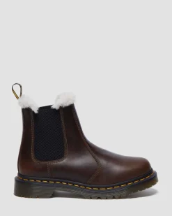 Dr. Martens Originals|Boots*2976 Women's Faux Fur Lined Chelsea Boots in Khaki Khaki — Orleans