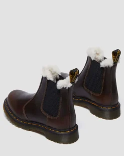 Dr. Martens Originals|Boots*2976 Women's Faux Fur Lined Chelsea Boots in Khaki Khaki — Orleans