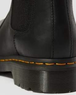 Dr. Martens Originals|Chelsea Boots*2976 Women's Faux Fur Lined Chelsea Boots in Black Black — Burnished Wyoming