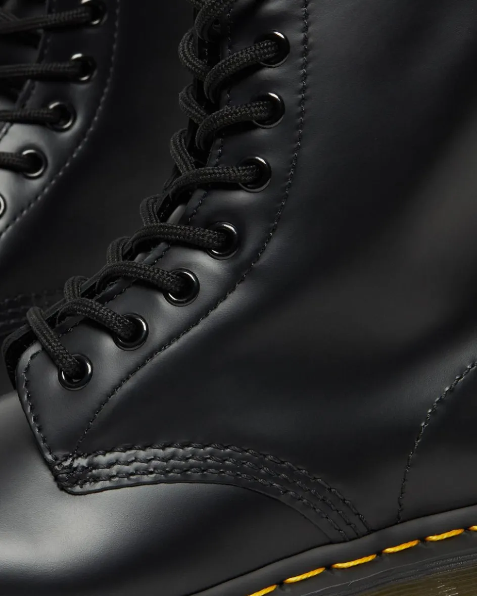 Dr. Martens Originals|New And Featured*1460 Women's Smooth Leather Lace Up Boots in Black Black — Smooth Leather
