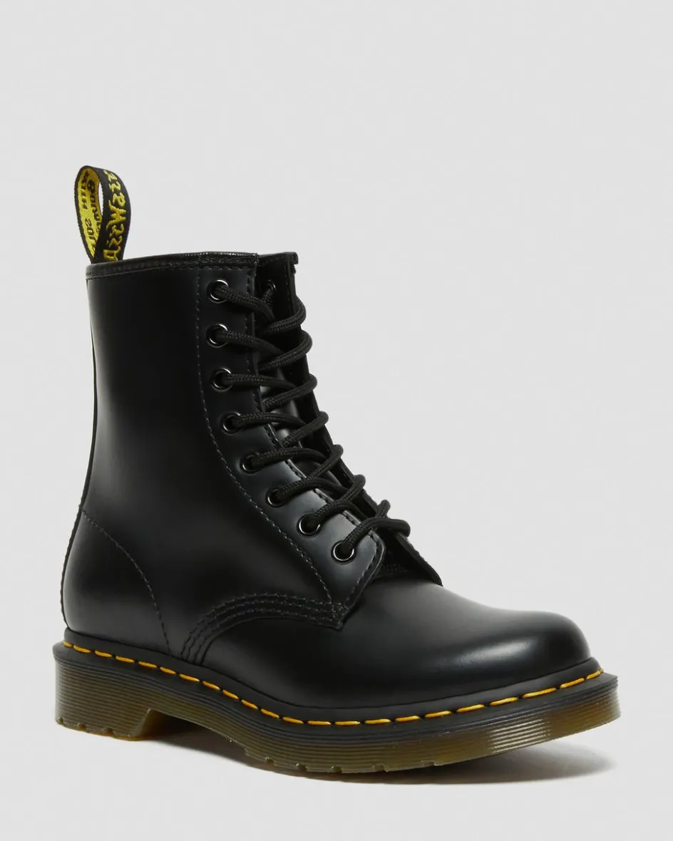 Dr. Martens Originals|New And Featured*1460 Women's Smooth Leather Lace Up Boots in Black Black — Smooth Leather