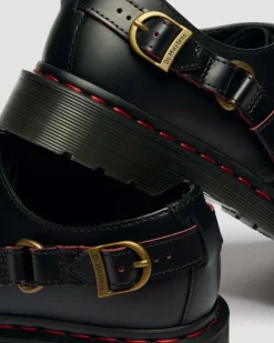 Dr. Martens Shoes|New And Featured*1461 Year Of The Horse Leather Shoes in Black Black — Smooth + Classic Hair On