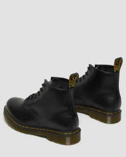 Dr. Martens Originals|Boots*101 Yellow Stitch Smooth Leather Ankle Boots in Black Black — Smooth Leather