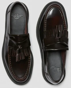Dr. Martens Shoes|New And Featured*Adrian Arcadia Leather Tassel Loafers in Cherry Red Arcadia Cherry Red Arcadia — Arcadia