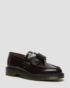 Dr. Martens Shoes|New And Featured*Adrian Arcadia Leather Tassel Loafers in Cherry Red Arcadia Cherry Red Arcadia — Arcadia