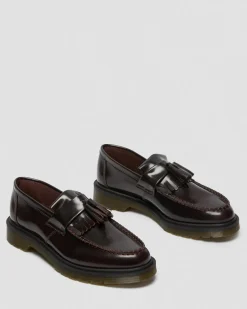 Dr. Martens Shoes|New And Featured*Adrian Arcadia Leather Tassel Loafers in Cherry Red Arcadia Cherry Red Arcadia — Arcadia