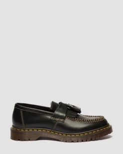 Dr. Martens Shoes|New And Featured*Adrian Orleans Leather Tassel Loafers in Black Black — Orleans