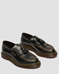 Dr. Martens Shoes|New And Featured*Adrian Orleans Leather Tassel Loafers in Black Black — Orleans