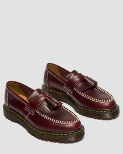 Dr. Martens Shoes|New And Featured*Adrian Orleans Leather Tassel Loafers in Cherry Red CHERRY RED — Orleans