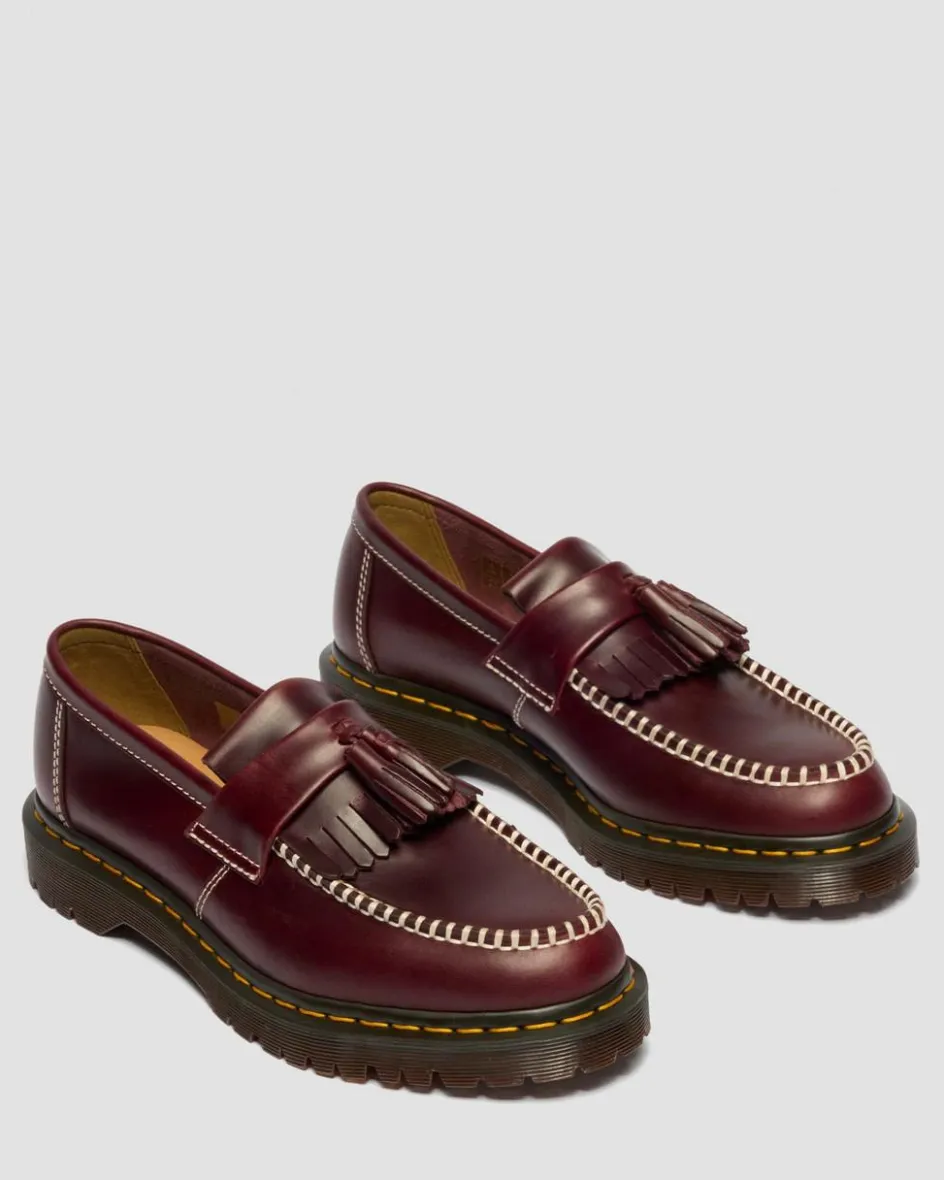 Dr. Martens Shoes|New And Featured*Adrian Orleans Leather Tassel Loafers in Cherry Red CHERRY RED — Orleans