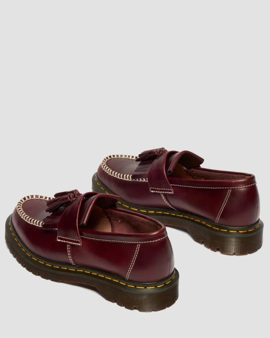 Dr. Martens Shoes|New And Featured*Adrian Orleans Leather Tassel Loafers in Cherry Red CHERRY RED — Orleans