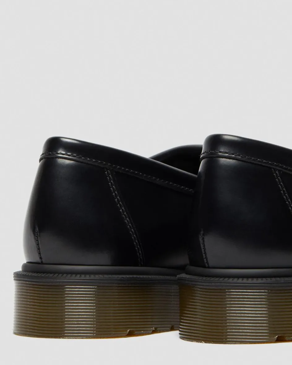 Dr. Martens Shoes|New And Featured*Adrian Smooth in Black Black — Polished Smooth