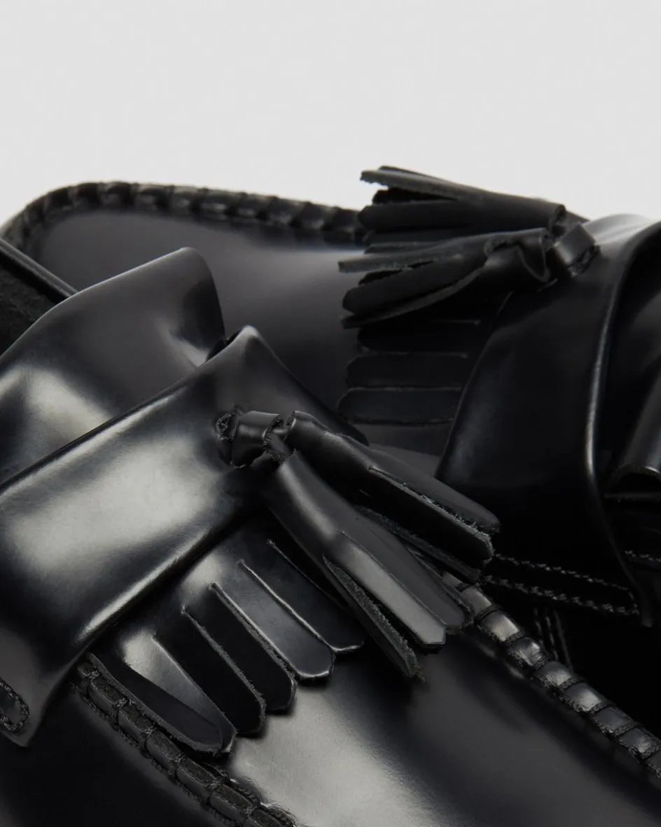 Dr. Martens Shoes|New And Featured*Adrian Smooth in Black Black — Polished Smooth