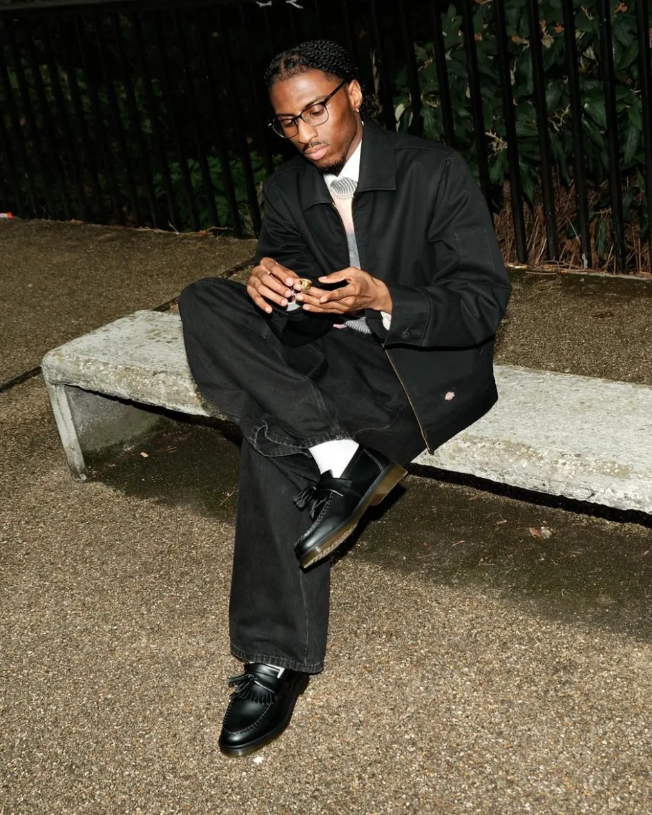 Dr. Martens Shoes|New And Featured*Adrian Smooth in Black Black — Polished Smooth