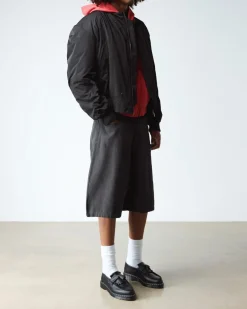 Dr. Martens Originals|Shoes*Adrian White Stitch Smooth Leather Loafers in Black Black — Smooth Leather