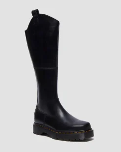 Dr. Martens Last Chance Styles*Amaayah Knee High Leather Boots in Black Black — Orleans
